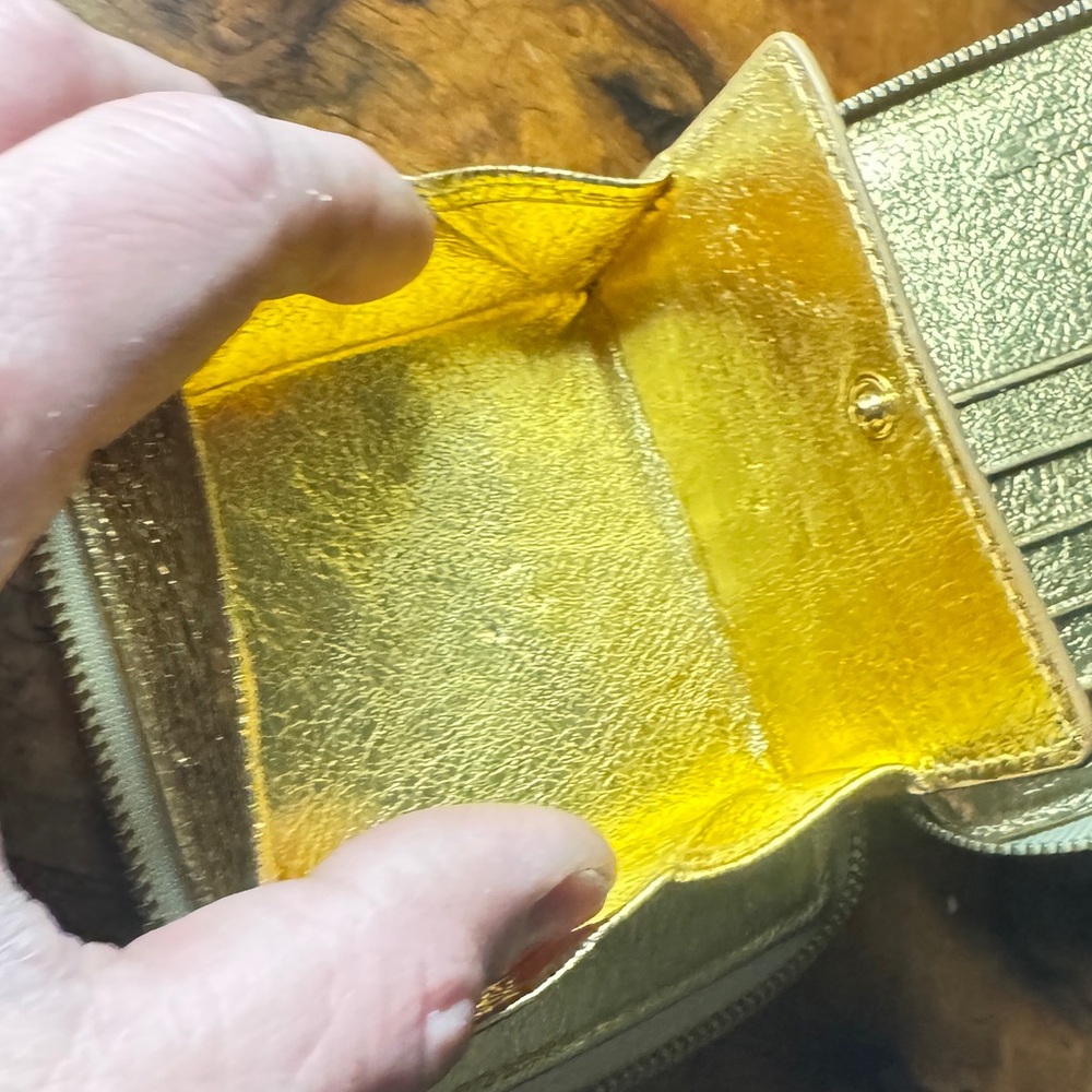 Comme de garçons Metallic Leather Wallet - Picture 5 of 16